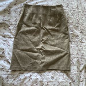 100% wool pencil skirt